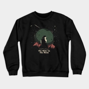 Woman and Moon Crewneck Sweatshirt